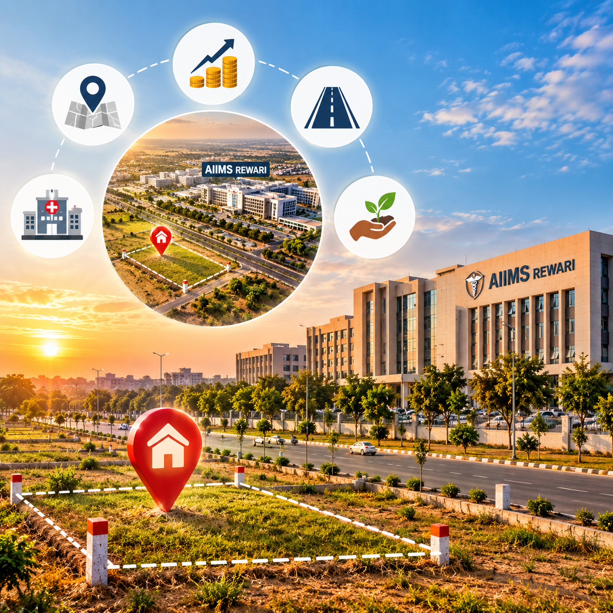 Why Buy a Plot Near AIIMS Rewari? 7 Key Reasons to Consider